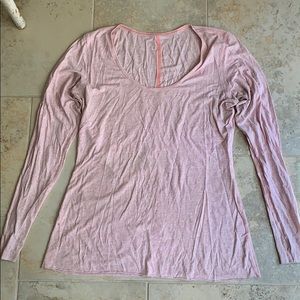Lululemon pink cotton long sleeve